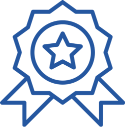 Icône d'une médaille avec étoile