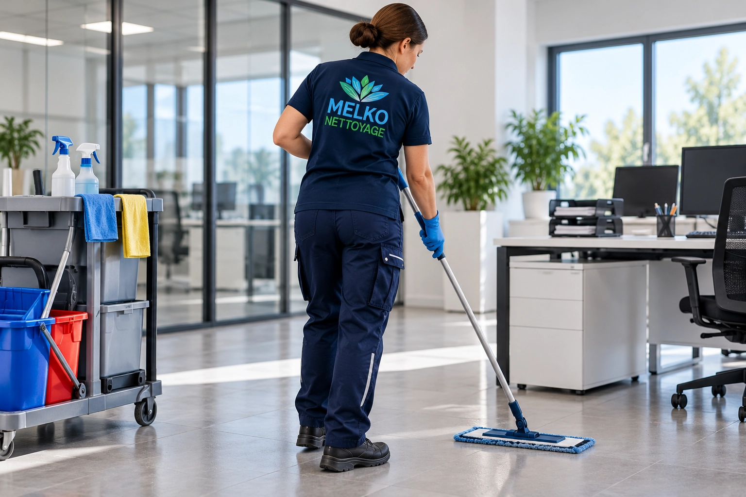 Nettoyage de locaux professionnels par MELKO NETTOYAGE à Valence